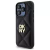 DKNY DKHCP15LPQDSLK cover posteriore Quilted Stack Logo per Apple iPhone 15 Pro 6.1 nero