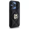 DKNY DKHCP15LPQDSLK cover posteriore Quilted Stack Logo per Apple iPhone 15 Pro 6.1 nero