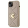 DKNY DKHCP14SPQDSLE cover Quilted Stack Logo per Apple iPhone 14 6,1 pollici beige