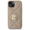 DKNY DKHCP14SPQDSLE cover Quilted Stack Logo per Apple iPhone 14 6,1 pollici beige