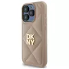 DKNY DKHCP15XPQDSLE cover posteriore Quilted Stack Logo per Apple iPhone 15 Pro Max 6,7 pollici beige