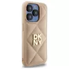 DKNY DKHCP15XPQDSLE cover posteriore Quilted Stack Logo per Apple iPhone 15 Pro Max 6,7 pollici beige