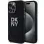 DKNY DKHCP15LSMCBSK Custodia rigida in silicone liquido per Apple iPhone 15 Pro 6,1