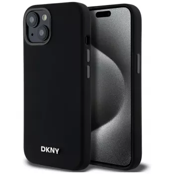 DKNY DKHMP14SSMCHLK Custodia rigida Liquid Silicone MagSafe per iPhone 13/14/15 6,1