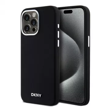 DKNY DKHMP14XSMCHLK Custodia rigida Liquid Silicone MagSafe per Apple iPhone 14 Pro Max 6,7