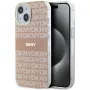 DKNY DKHMP15SHRHSEP Custodia rigida IML Mono & Stripe MagSafe per iPhone 15/14/13 6,1