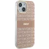 DKNY DKHMP15SHRHSEP Custodia rigida IML Mono & Stripe MagSafe per iPhone 15/14/13 6,1