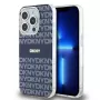 DKNY DKHMP15LHRHSEB Custodia rigida iPhone 15 Pro 6.1 blu IML Mono & Stripe MagSafe
