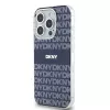 DKNY DKHMP15LHRHSEB Custodia rigida iPhone 15 Pro 6.1 blu IML Mono & Stripe MagSafe
