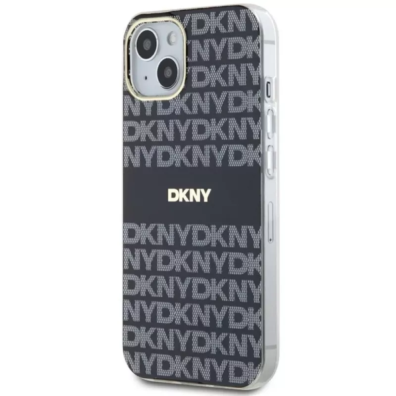 DKNY DKHMP14SHRHSEK Custodia rigida IML Mono & Stripe per iPhone 14/15/13 6,1