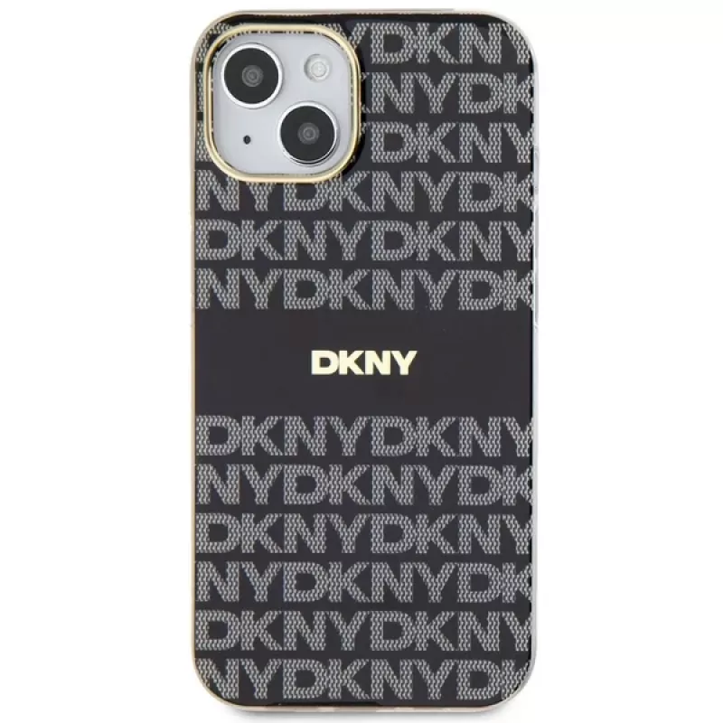 DKNY DKHMP14SHRHSEK Custodia rigida IML Mono & Stripe per iPhone 14/15/13 6,1