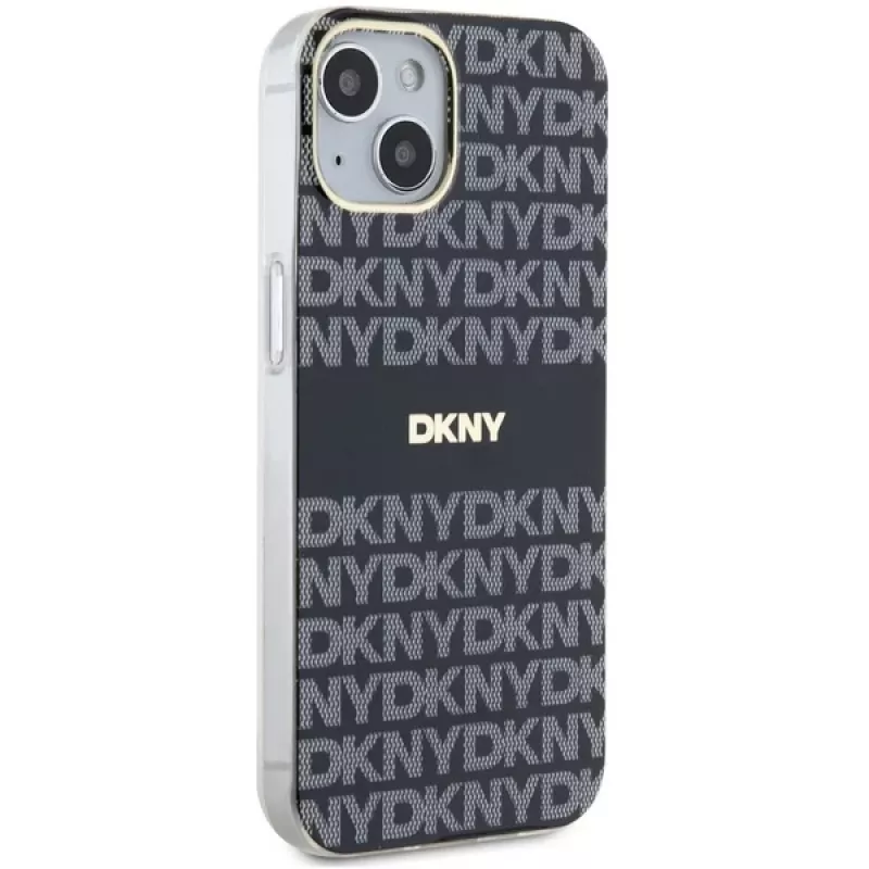 DKNY DKHMP14SHRHSEK Custodia rigida IML Mono & Stripe per iPhone 14/15/13 6,1