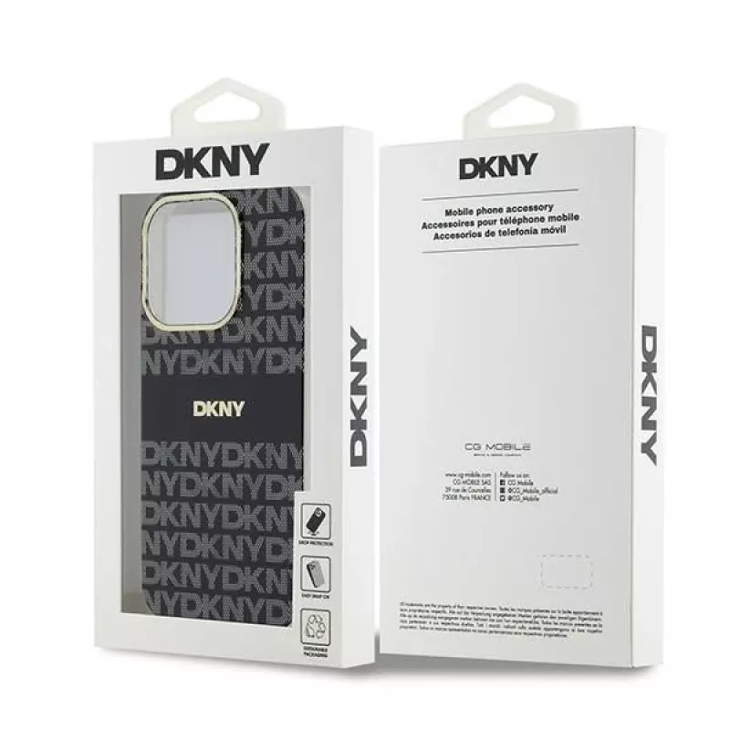 DKNY DKHMP14XHRHSEK Custodia rigida IML Mono & Stripe MagSafe per iPhone 14 Pro Max 6,7