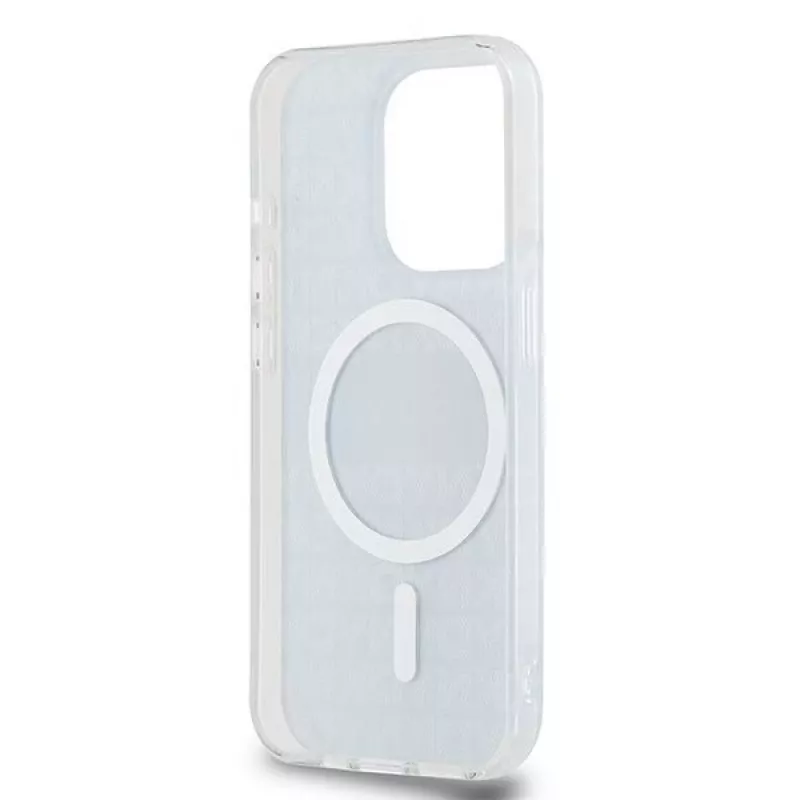 DKNY DKHMP14XHRHSEK Custodia rigida IML Mono & Stripe MagSafe per iPhone 14 Pro Max 6,7