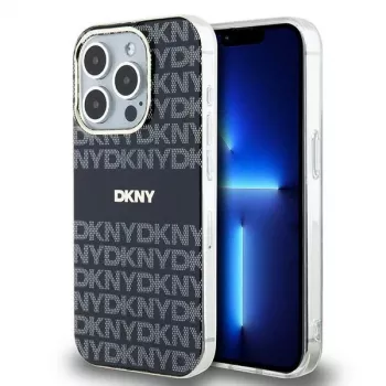 DKNY DKHMP14XHRHSEK Custodia rigida IML Mono & Stripe MagSafe per iPhone 14 Pro Max 6,7