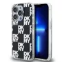 DKNY DKHCP15LHDLCEK custodia rigida per Apple iPhone 15 Pro 6,1, nera, IML Checkered Mono Pattern