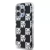 DKNY DKHCP15LHDLCEK custodia rigida per Apple iPhone 15 Pro 6,1, nera, IML Checkered Mono Pattern