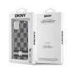 DKNY DKHMN61HCPTSK Custodia rigida per Apple iPhone 11 / XR 6,1 inch - nero con motivo Checkered Mono e strisce stampate, compatibile MagSafe