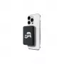 Karl Lagerfeld Power Bank wireless 5000mAh 15W MagSafe nero Karl & Choupette Head Pin KF002166