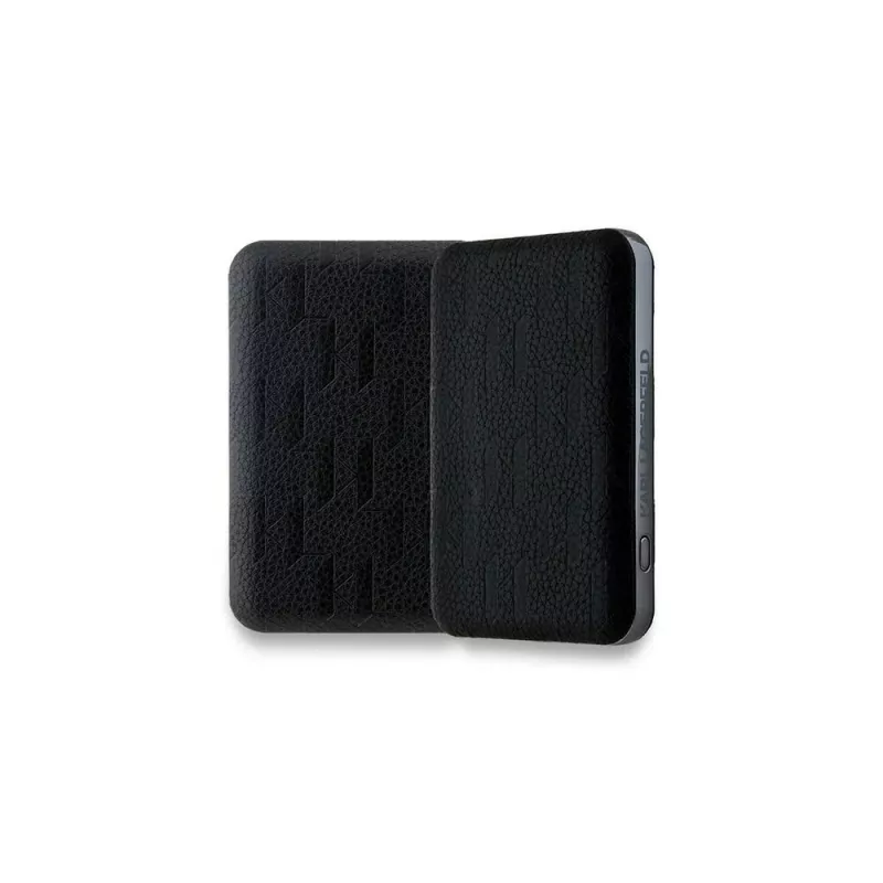 Karl Lagerfeld Power Bank wireless 5000mAh 15W MagSafe nero Karl & Choupette Head Pin KF002166