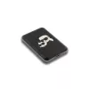 Karl Lagerfeld Power Bank wireless 5000mAh 15W MagSafe nero Karl & Choupette Head Pin KF002166