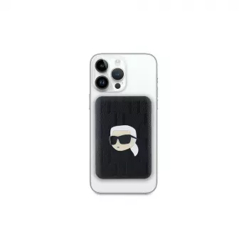 KARL LAGERFELD KLPB5FPGKSKIHK Power Bank wireless 5000mAh 15W MagSafe nero