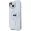 KARL LAGERFELD IML Metal Karl Head Custodia MagSafe per Apple iPhone 15 - bianco