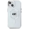 KARL LAGERFELD IML Metal Karl Head Custodia MagSafe per Apple iPhone 15 - bianco