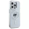 Karl Lagerfeld KLHMP15XHLSCHH Hardcase IML Metal Choupette Head MagSafe per iPhone 15 Pro Max 6,7 inch bianco