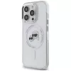 Karl Lagerfeld KLHMP14LHLSKCH iPhone 14 Pro 6.1 Hardcase IML Metal Karl & Choupette Head MagSafe bianco
