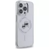 Karl Lagerfeld KLHMP14LHLSKCH iPhone 14 Pro 6.1 Hardcase IML Metal Karl & Choupette Head MagSafe bianco