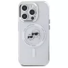Karl Lagerfeld KLHMP15LHLSKCH iPhone 15 Pro 6.1 Hardcase IML Metal Karl & Choupette Head MagSafe bianco