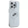 Karl Lagerfeld KLHMP15XHLSKCH Hardcase IML Metal Karl & Choupette Head MagSafe per iPhone 15 Pro Max 6,7 inch bianco
