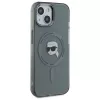 Karl Lagerfeld KLHMP15SHLSKIK Hardcase IML Metal Karl Head MagSafe per Apple iPhone 15 6,1 inch nero
