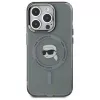 Karl Lagerfeld KLHMP15XHLSKIK Hardcase IML Metal Karl Head MagSafe per iPhone 15 Pro Max 6,7