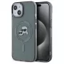 Karl Lagerfeld KLHMP15SHLSKCK Hardcase IML Metal Karl & Choupette Head MagSafe per Apple iPhone 15 6,1