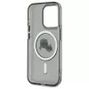 Karl Lagerfeld KLHMP15LHLSKCK Hardcase per iPhone 15 Pro 6,1 inch nero IML Metal Karl & Choupette Head MagSafe