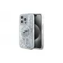 Karl Lagerfeld KLHMP15LLGKCSGH iPhone 15 Pro 6.1 Hard Case trasparente Liquid Glitter Karl & Choupette Head MagSafe