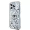 Karl Lagerfeld KLHMP15XLGKISGH iPhone 15 Pro Max 6.7 Hard Case trasparente Liquid Glitter Karl Head MagSafe