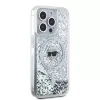 Karl Lagerfeld KLHMP15XLGKISGH iPhone 15 Pro Max 6.7 Hard Case trasparente Liquid Glitter Karl Head MagSafe