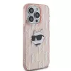 Karl Lagerfeld KLHCP14LHKLPCHP Hardcase per Apple iPhone 14 Pro 6,1 inch rosa IML Choupette Head & Monogram
