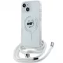 Karl Lagerfeld KLHMP14SHCCHNT iPhone 14 / 13 / 15 6.1 Hardcase trasparente IML Choupette Head & Cord Magsafe