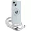 Karl Lagerfeld KLHMP14SHCCHNT iPhone 14 / 13 / 15 6.1 Hardcase trasparente IML Choupette Head & Cord Magsafe