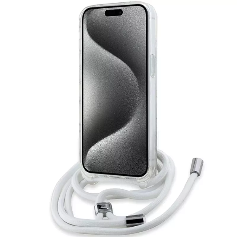Karl Lagerfeld KLHMP14SHCCHNT iPhone 14 / 13 / 15 6.1 Hardcase trasparente IML Choupette Head & Cord Magsafe