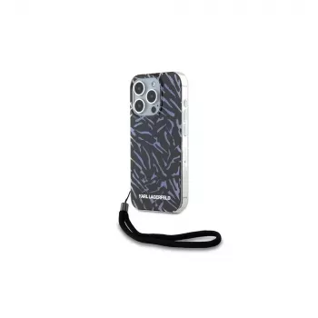 Karl Lagerfeld Zebra With Cord cover posteriore per Apple iPhone 15 Pro Max 6,7