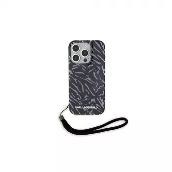 Karl Lagerfeld Zebra With Cord cover posteriore per Apple iPhone 15 Pro Max 6,7