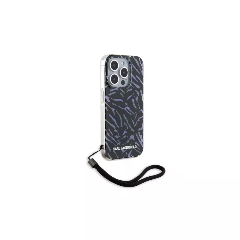 Karl Lagerfeld Zebra With Cord cover posteriore per Apple iPhone 15 Pro Max 6,7