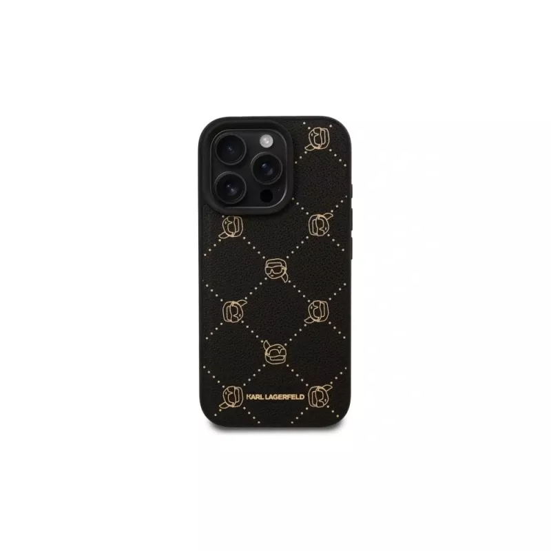 Karl Lagerfeld MagSafe Karl Head Case per iPhone 16 Pro Max (nero)