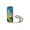 Guess IML Glitter With Pearl Strap MagSafe Case per iPhone 16 Pro Max (verde)