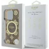 Guess GUHMP16XH4PYEEW iPhone 16 Pro Max 6,9 inch Custodia rigida IML Peony su sfondo 4G MagSafe marrone